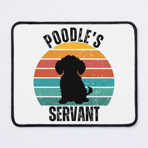 Item preview, Poodle's Servant – Funny Toy Poodle Vintage Sunset Silhouette Design designed and sold by Fredster1966.