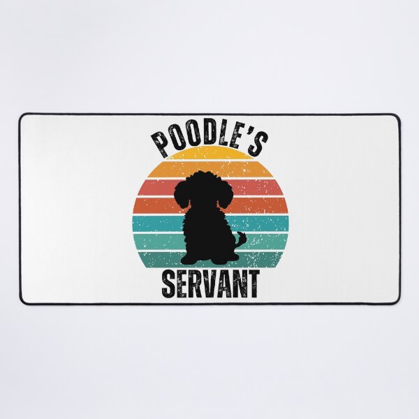 Item preview, Poodle's Servant – Funny Toy Poodle Vintage Sunset Silhouette Design designed and sold by Fredster1966.
