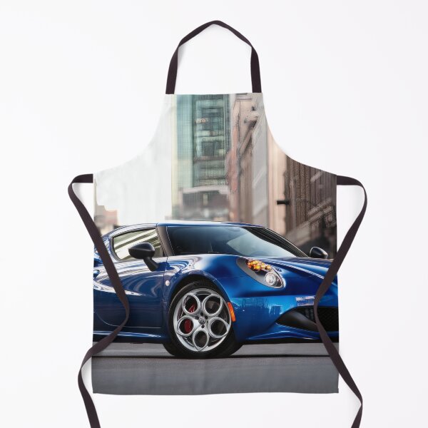Item preview, Blue Alfa Romeo 4C Coupe – Modern Automotive Art Print VII designed and sold by AutoPopStudio.