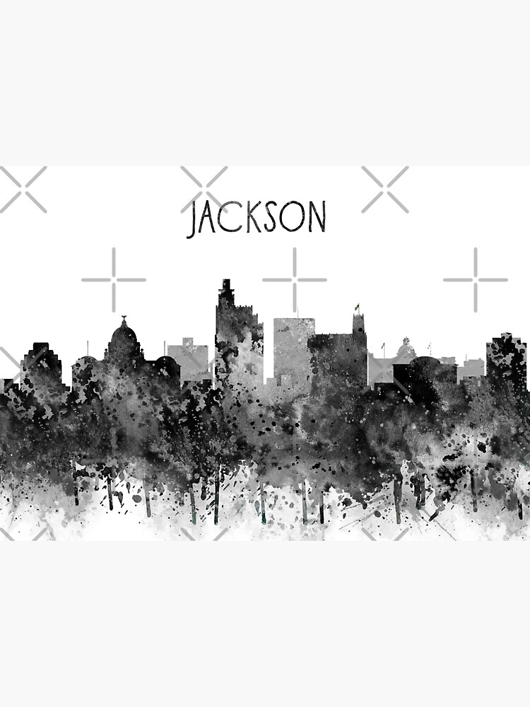 "Jackson, Jackson Mississippi, Jackson skyline, watercolor Jackson