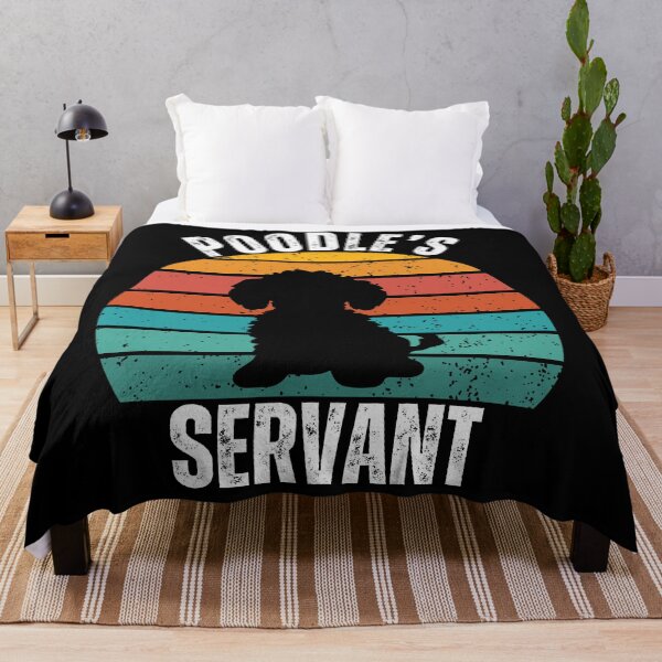 Item preview, Poodle's Servant – Funny Toy Poodle Vintage Sunset Silhouette Design designed and sold by Fredster1966.