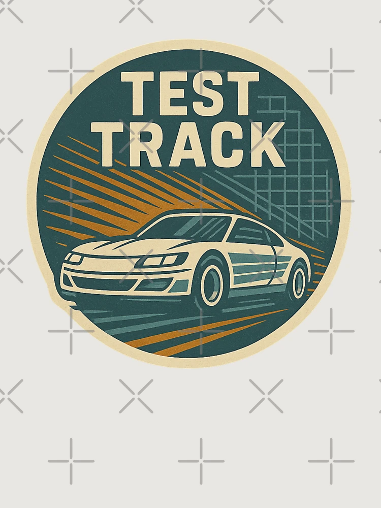 Thumbnail 6 of 6, Premium Oversized Sweatshirt, Test Track Retro Speed Ride Design designed and sold by Retro Kingdom Boutique.