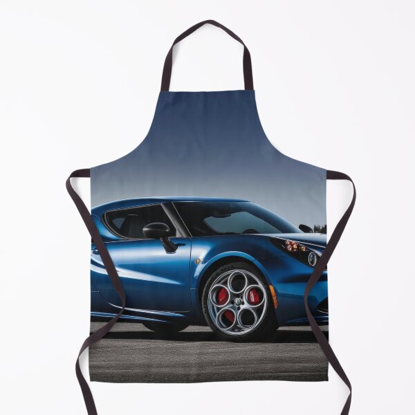 Item preview, Blue Alfa Romeo 4C Coupe – Modern Automotive Art Print IX designed and sold by AutoPopStudio.