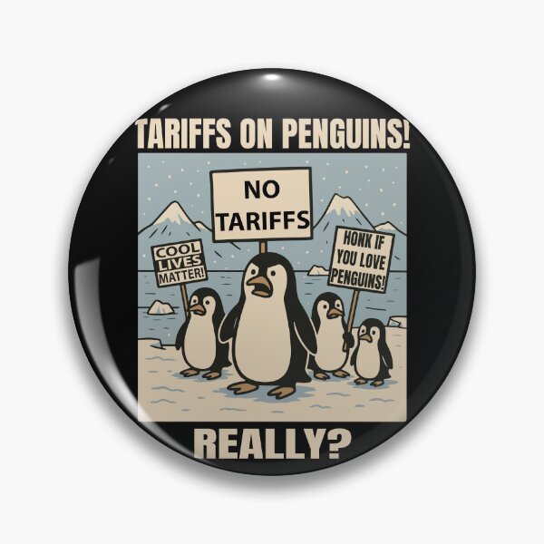 Item preview, Penguins Protest Against Tariffs Funny Political Resist  designed and sold by wtfbba.