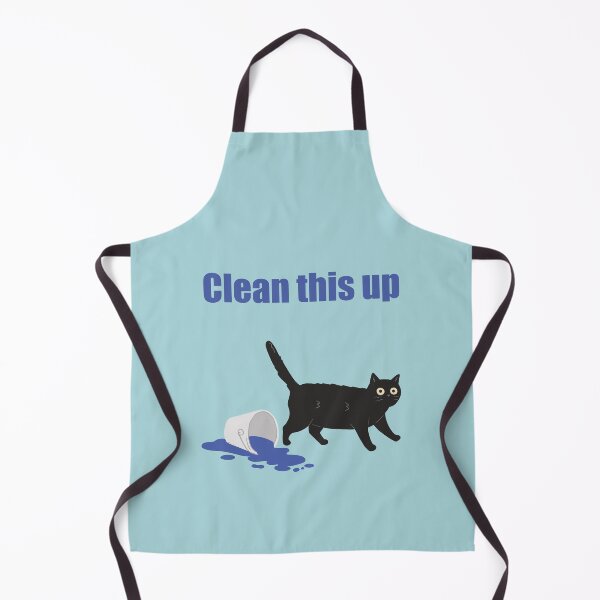 Item preview, Mischievous cat art : Clean this up Blue version designed and sold by TheGrandLordCat.
