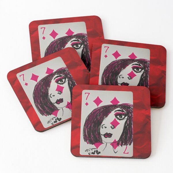 Item preview, SEVEN OF DIAMONDS designed and sold by Swooncake Press.