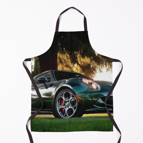 Item preview, Green Alfa Romeo 4C Coupe – Bold Automotive Art Print designed and sold by AutoPopStudio.