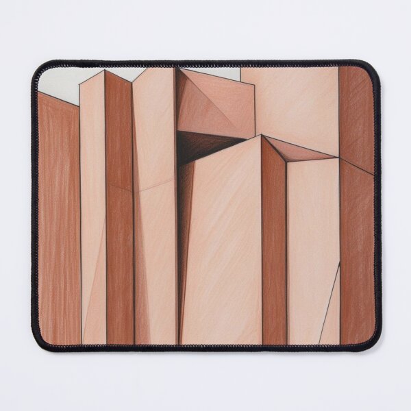 Item preview, Modern Terracotta Geometry with Vertical Forms designed and sold by Harmonic_Layers.