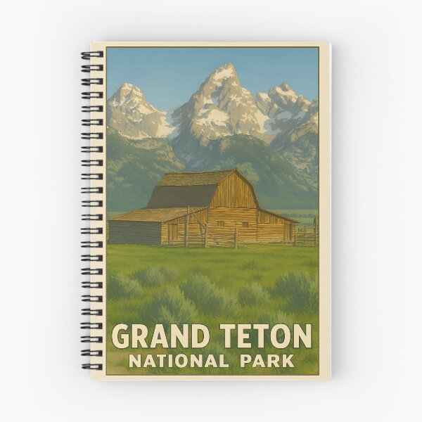 Item preview, Grand Teton National Park Vintage Barn designed and sold by Wander Designs.