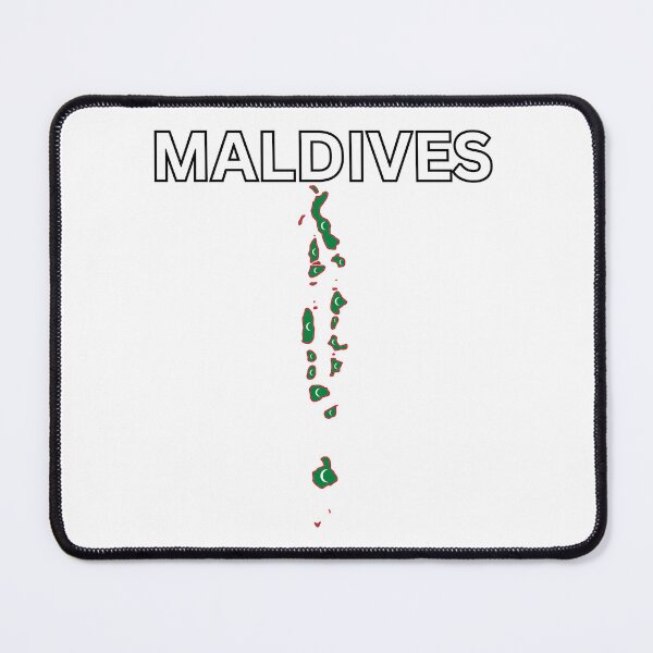 Item preview, Maldives Flag Map designed and sold by atomstartup.