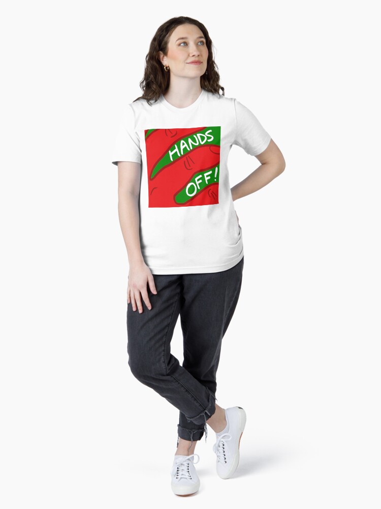 Thumbnail 4 of 7, Essential T-Shirt, "Hands Off!" designed and sold by frasierkt.