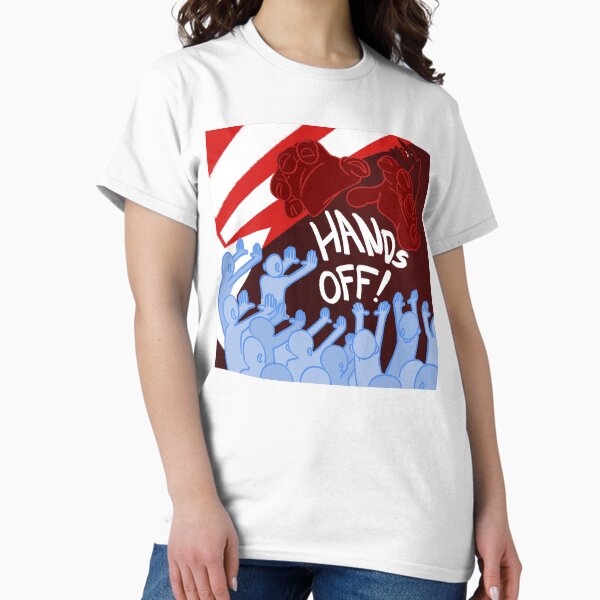 American Flag Hands Off! Classic T-Shirt