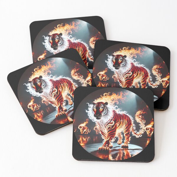 Item preview, Fire Tiger in the Flaming Forest designed and sold by Astralia.