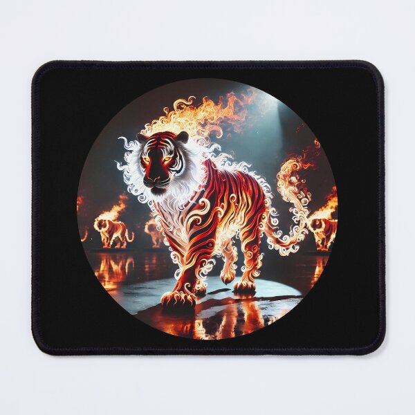 Item preview, Fire Tiger in the Flaming Forest designed and sold by Astralia.