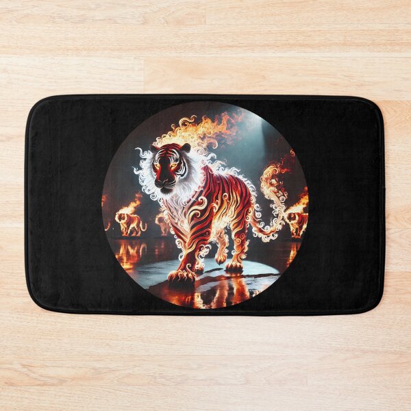 Item preview, Fire Tiger in the Flaming Forest designed and sold by Astralia.