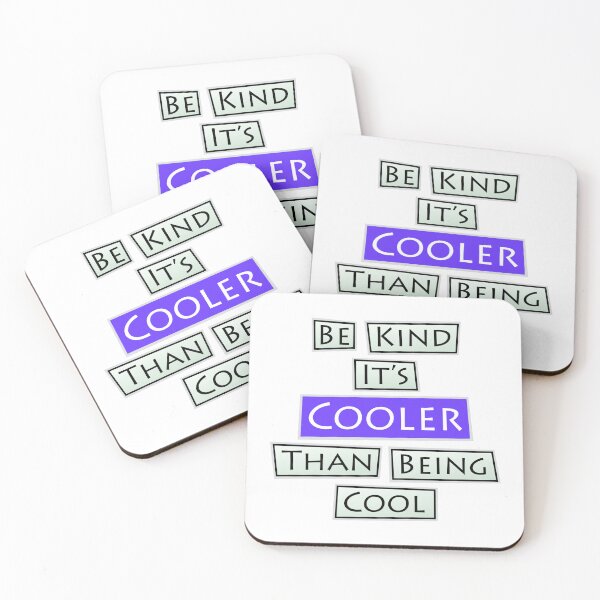 Item preview, Quote "BE KIND IT'S COOLER THAN BEING COOL" Phrase designed and sold by DibujandoPorfa.
