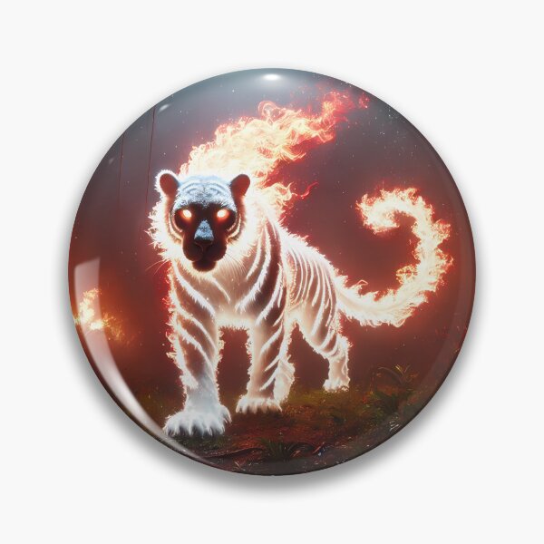 Item preview, Fire Panther in the Flaming Forest designed and sold by Astralia.