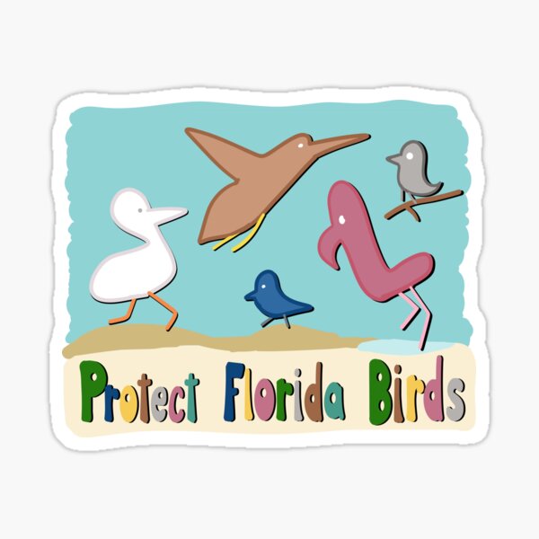 Item preview, Protect Florida Birds designed and sold by Sparkleweather.