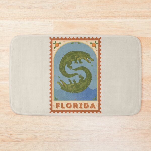 Item preview, Florida Vintage Stamp Alligator Artwork designed and sold by arowh.