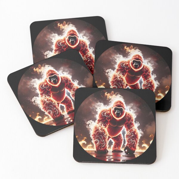 Item preview, Fire Gorilla in the Burning Jungle designed and sold by Astralia.