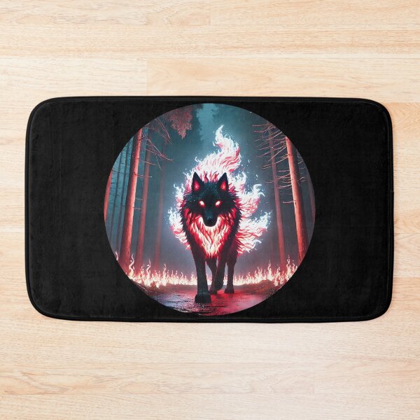 Item preview, Fire Wolf in the Burning Night designed and sold by Astralia.