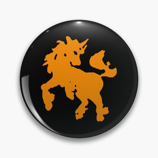 Item preview, Charm Orange Unicorn Pop Art designed and sold by aestheticqueen.
