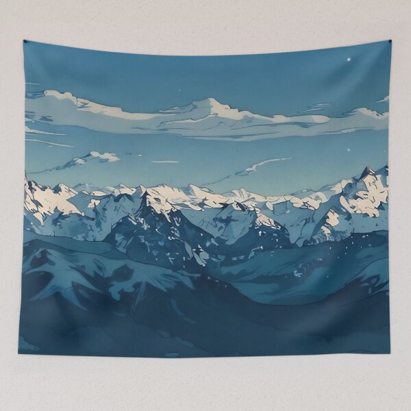 Item preview, Cascade Mountains Winter (Graphic) designed and sold by flyscenicair.