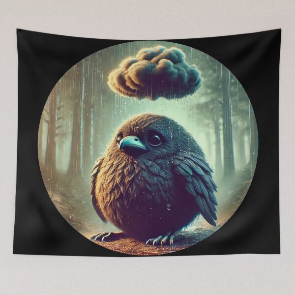 Item preview, Sad Crow in the Rain designed and sold by Astralia.