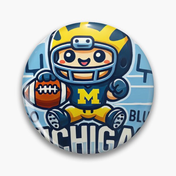 Item preview, cute chibi umich football player designed and sold by solphalor.