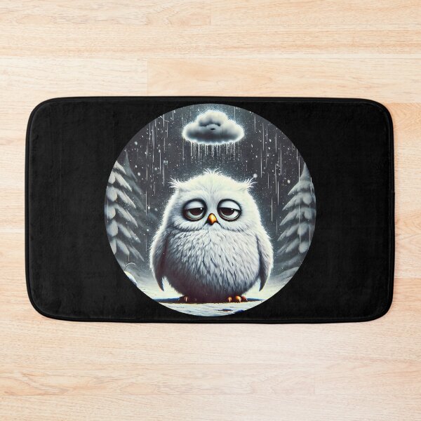 Item preview, Sad Owl in the Freezing Rain designed and sold by Astralia.