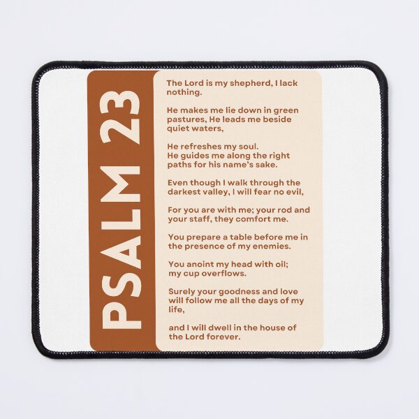 Item preview, Psalm 23 Full Bible Verse, Psalms For Peace, Psalms 23 Bible Verse Scripture For Comfort, Christian For Friends and Family designed and sold by InHisImageGifts.