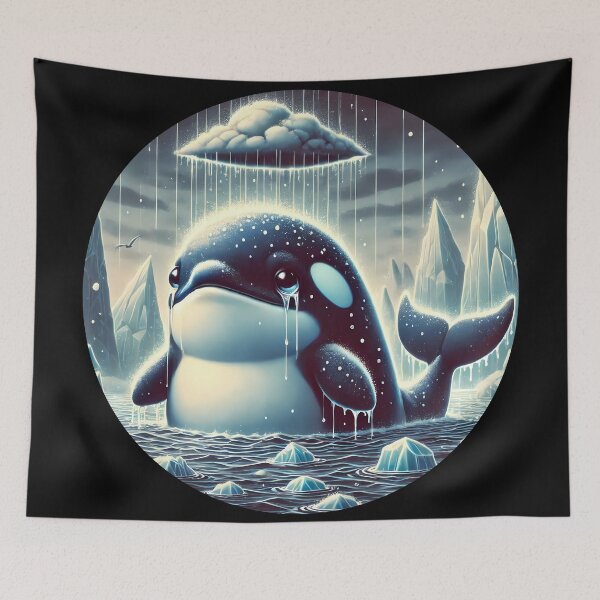 Item preview, Sad Orca in the Freezing Rain designed and sold by Astralia.
