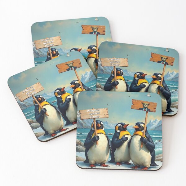 Item preview, Penguins Against Trump  designed and sold by Amanda8409.