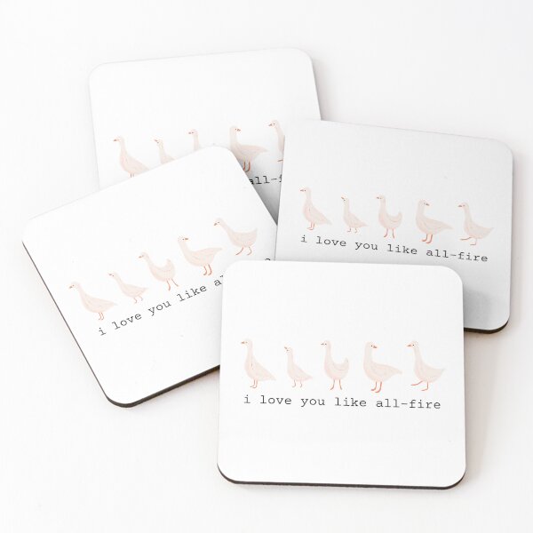 Item preview, i love you like all-fire | geese designed and sold by kpospichel.
