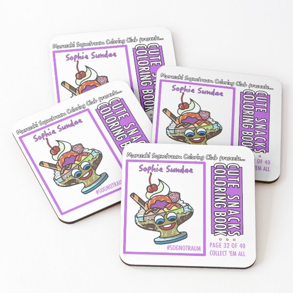Item preview, Murasaki Sognotraum Coloring Club - Cute Snacks Coloring Book Page 32 designed and sold by GetContented.