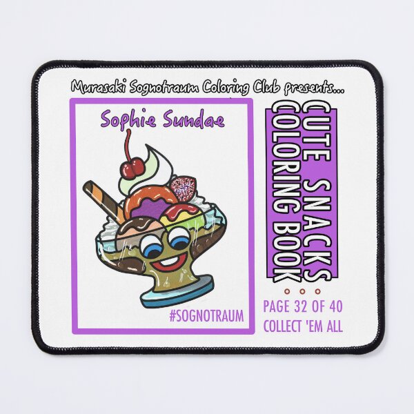 Item preview, Murasaki Sognotraum Coloring Club - Cute Snacks Coloring Book Page 32 designed and sold by GetContented.