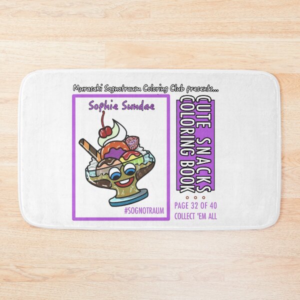 Item preview, Murasaki Sognotraum Coloring Club - Cute Snacks Coloring Book Page 32 designed and sold by GetContented.