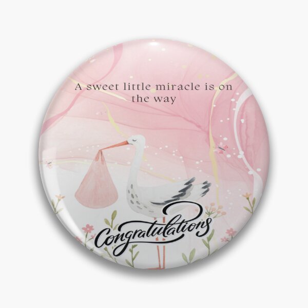 Item preview, A Sweet Little Miracle is on the Way | Baby Shower Cards for Girl  designed and sold by skkyfaithArtz.