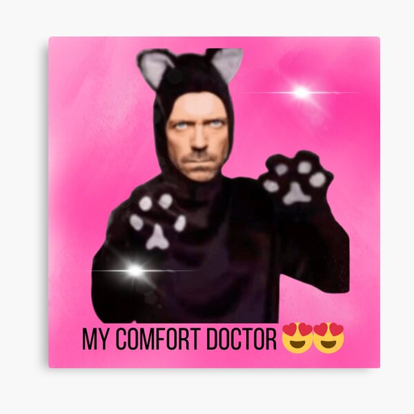 Item preview, House MD My Comfort Doctor Cat Meme designed and sold by lyndseymakesstufflol.