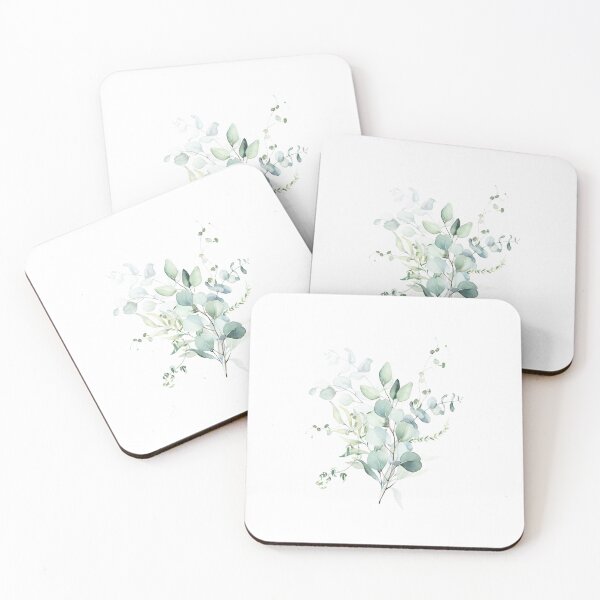 Item preview, Watercolor Eucalyptus 3, botanical art, green blue leaves, Art by Synplus designed and sold by synplus.