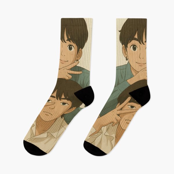 Item preview, bts taekook vkook jungkook v anime design kpop cute designed and sold by Crazy-universe.