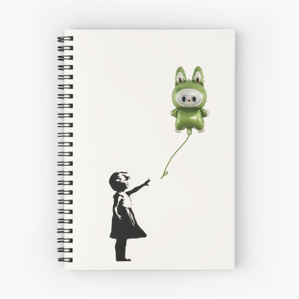 Item preview, Not banksy Girl in green labubu balloon by betojimenezart  designed and sold by Betojimenez13.