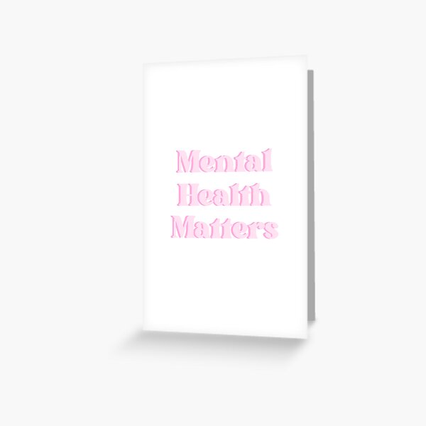 Artikel-Vorschau von Psychische Gesundheit ist wichtig – Pink, designt und verkauft von lyndseymakesstufflol.