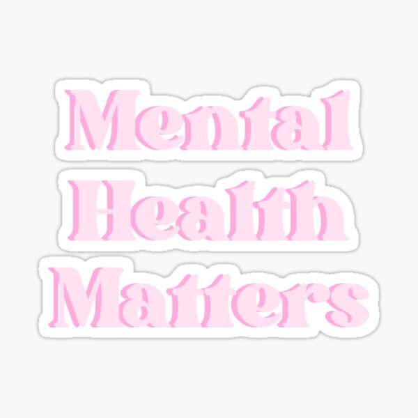 Artikel-Vorschau von Psychische Gesundheit ist wichtig – Pink, designt und verkauft von lyndseymakesstufflol.