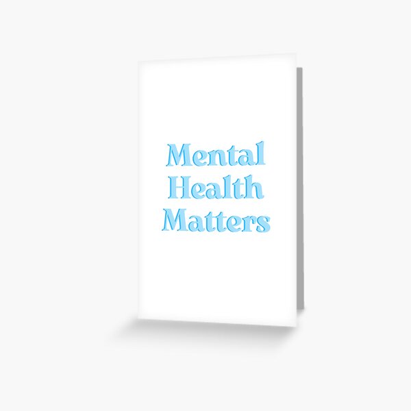 Artikel-Vorschau von Psychische Gesundheit ist wichtig – Blau, designt und verkauft von lyndseymakesstufflol.