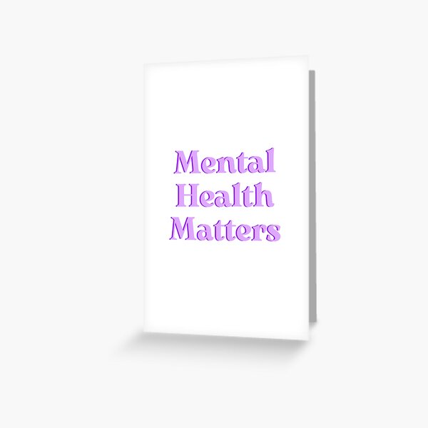 Artikel-Vorschau von Psychische Gesundheit ist wichtig – Lila, designt und verkauft von lyndseymakesstufflol.