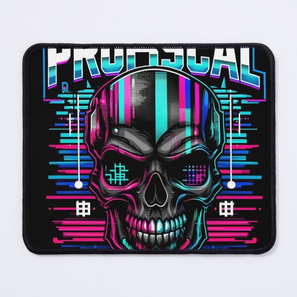 Item preview, Glitch Skull – Cyberpunk Neon Professional Design designed and sold by QARVI.