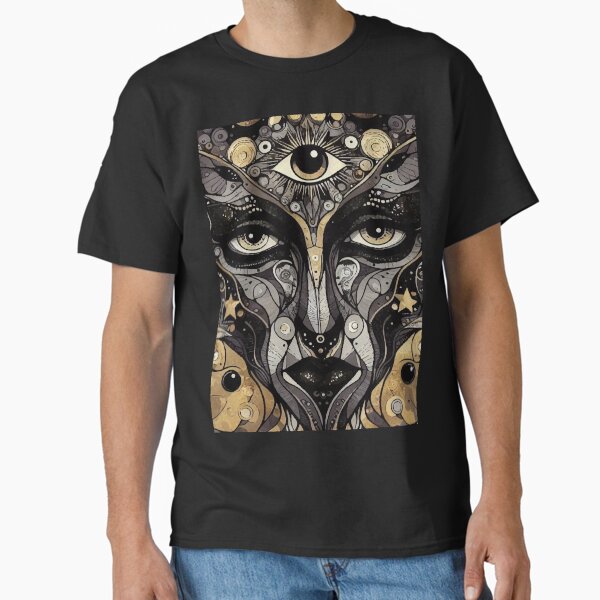 Vista previa del artículo con la obra «Baphomet X», diseñado y vendido por El Ojo de Lilith.