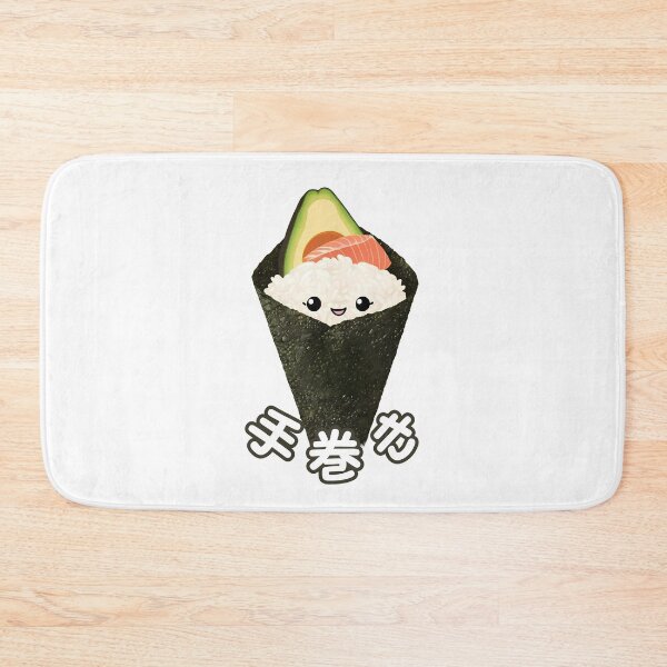 Item preview, Temaki Sushi Cute Sticker Japanese Food Illustration designed and sold by SaavedraDesign.