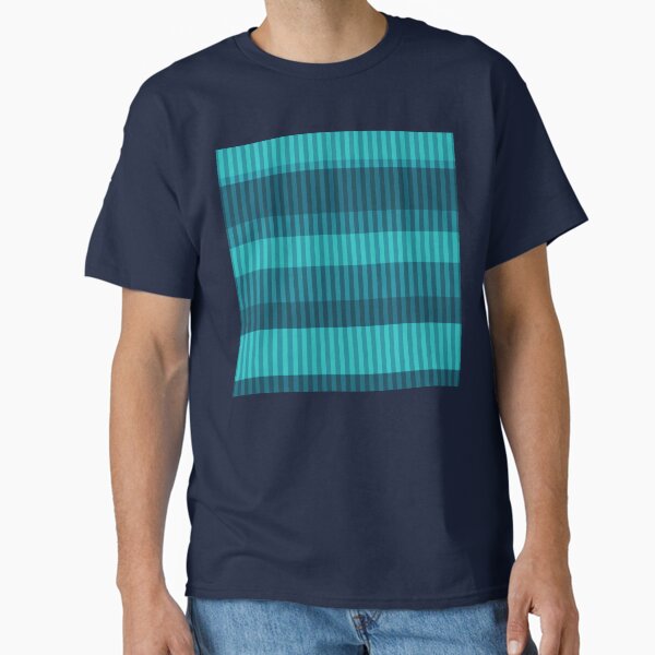 Item preview, blue turquoise shades striped vertical pattern designed and sold by fuzzyfox.